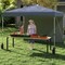 Pop Up Canopy Tent 10 x 10 ft Adjustable Height with Sidewall